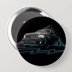 Badge Rond 10 Cm Rapide comme l'éclair