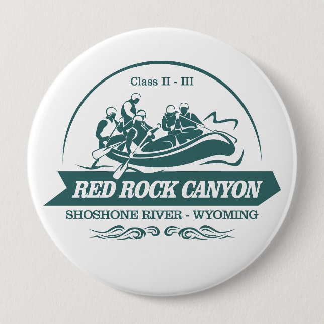 Badge Rond 10 Cm Red Rock Canyon (rafting 2) (Devant)