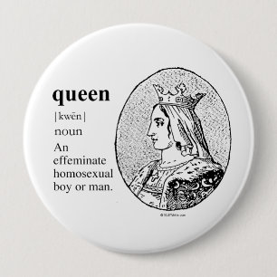 BADGE ROND 10 CM REINE