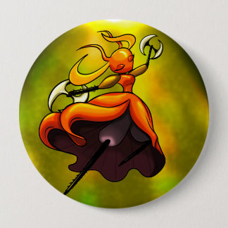 Badge Rond 10 Cm Reine des Skarr