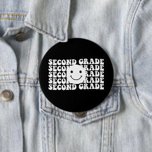 Badge Rond 10 Cm Rentrée scolaire professeur de deuxième année