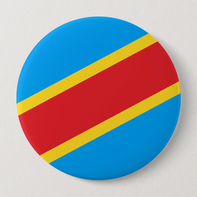 Badge Rond 10 Cm République démocratique du Congo (Devant)