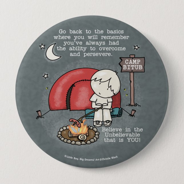 Badge Rond 10 Cm Retour aux fondamentaux (Devant)