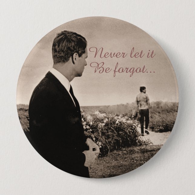Badge Rond 10 Cm RFK et JFK (Devant)
