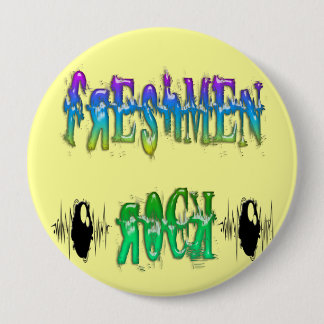 Badge Rond 10 Cm Roche d'étudiants de première année - impulsion