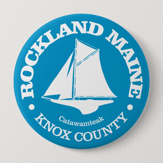 Badge Rond 10 Cm Rockland (sloop) (Devant)
