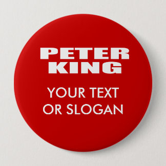 BADGE ROND 10 CM ROI FOR SENATE DE PETER