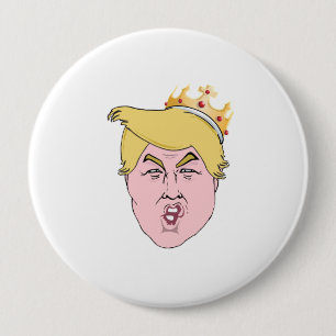 Badge Rond 10 Cm Roi Trump