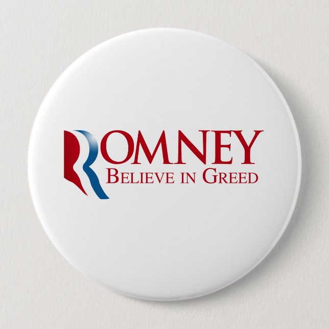 Badge Rond 10 Cm Romney - croyez à l'avidité (Devant)