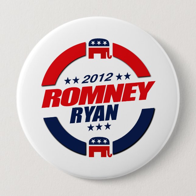 Badge Rond 10 Cm ROMNEY RYAN VP SPHERE.png (Devant)