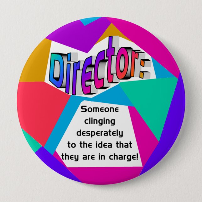 Badge Rond 10 Cm rond responsable direct (Devant)