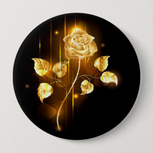 Badge Rond 10 Cm Rose d'or ( rose d'or )