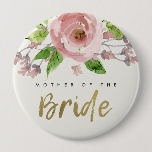 BADGE ROND 10 CM ROSE ROSE ROSE ROSE ROSE ROSE COULEUR FLORALE MÈRE