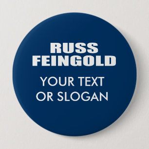 BADGE ROND 10 CM RUSS FEINGOLD POUR LE SÉNAT