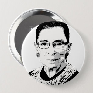 Badge Rond 10 Cm Ruth Bader Ginsburg