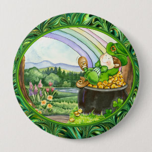 Badge Rond 10 Cm Saint Patrick's Day - SRF