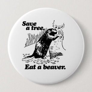 BADGE ROND 10 CM SAUVEZ UN ARBRE - .PNG