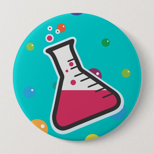 Badge Rond 10 Cm Science étrange (Devant)