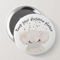 Sécurité Elephant Enfant Corona Distances sociales
