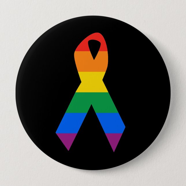 Badge Rond 10 Cm Sensibilisation des homosexuels au suicide (Devant)