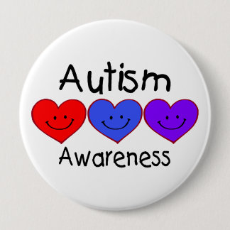 Badge Rond 10 Cm Sensibilisation sur l'autisme
