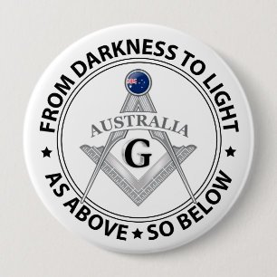Badge Rond 10 Cm signe de la franc-maçonnerie australienne