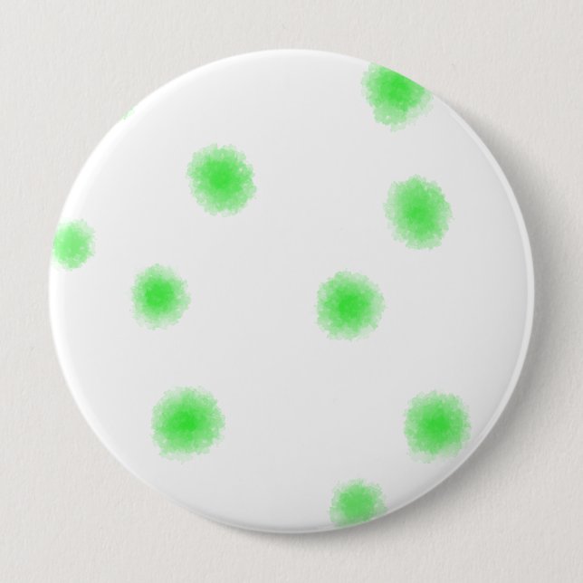 BADGE ROND 10 CM SIMPLE GÉNOME BLANC DOUX MAGNET DOMICILE (Devant)