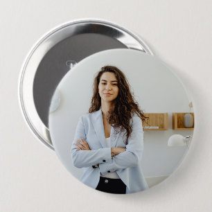 Badge Rond 10 Cm Simple Moderne Photo Rond 4 pouces