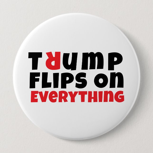 Badge Rond 10 Cm slogan de protestation anti-Trump (Devant)