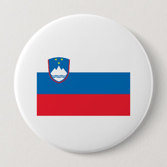 Badge Rond 10 Cm Slovénie (Devant)