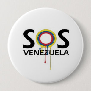 Badge Rond 10 Cm SOS Venezuela