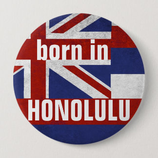 Badge Rond 10 Cm Soutenu dans le bouton de Honolulu