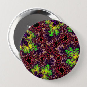 Badge Rond 10 Cm Spectre vert et violet
