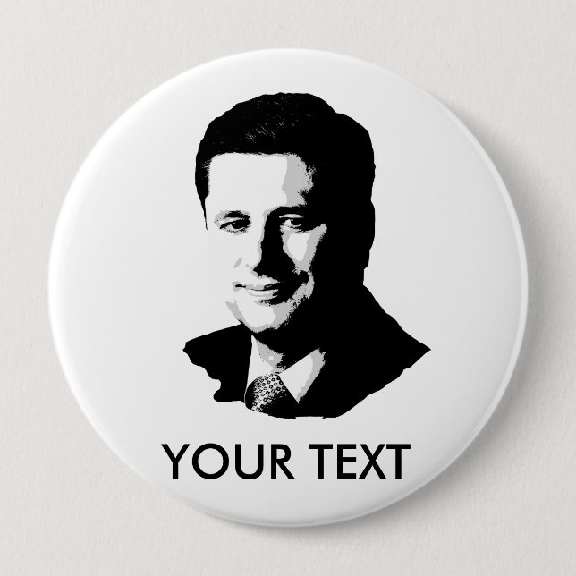 Badge Rond 10 Cm Stephen Harper (Devant)