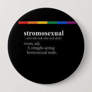 BADGE ROND 10 CM STROMOSEXUAL