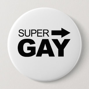 Badge Rond 10 Cm Super Gay (2)