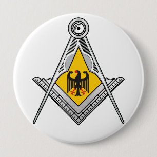 Badge Rond 10 Cm Symbole franc-maçonnerie Allemagne