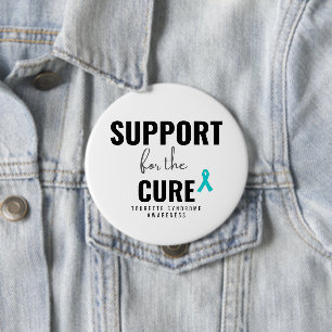 Badge Rond 10 Cm syndrome tourette. support pour le remède.Button