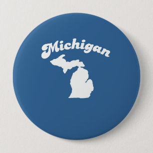 Badge Rond 10 Cm T-shirt de T-SHIRT de DEVISE d'ÉTAT DU MICHIGAN