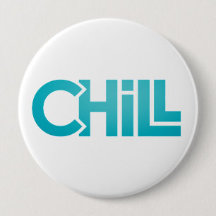 Badge Rond 10 Cm T-shirt graphique minimaliste Chill Zen   Méditati