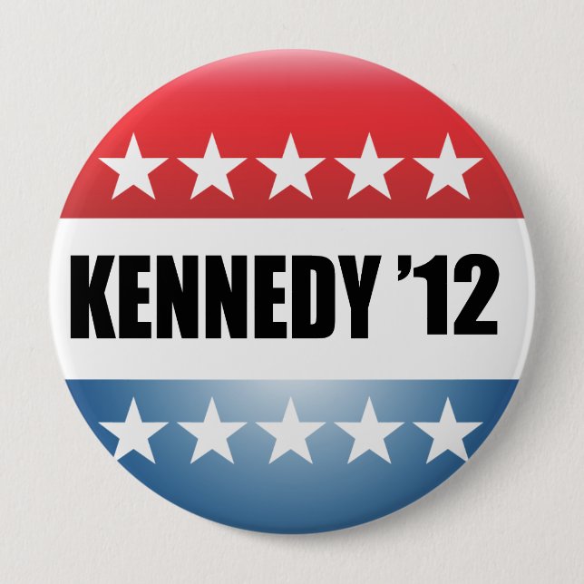 BADGE ROND 10 CM TED KENNEDY (Devant)