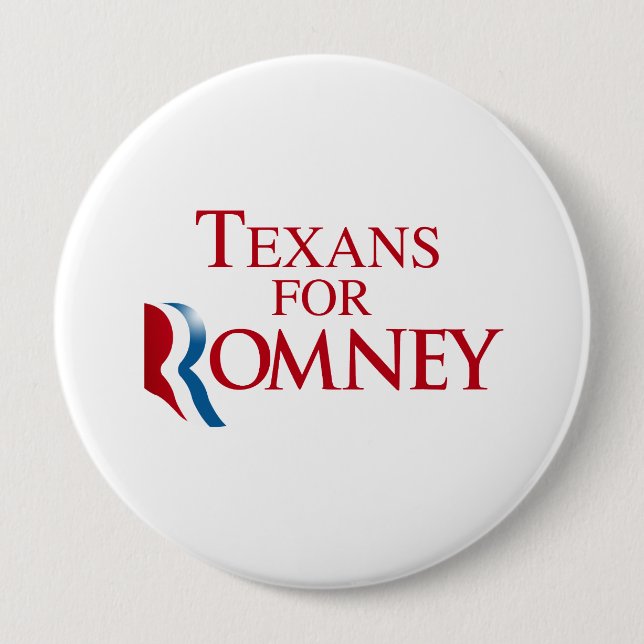 Badge Rond 10 Cm TEXANS POUR ROMNEY.png (Devant)