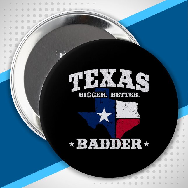 Badge Rond 10 Cm Texas Pride - Fier Texan - Texas State Flag (Créateur téléchargé)
