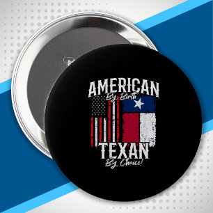 Badge Rond 10 Cm Texas Pride - Texas State Flag - Drapeau américain