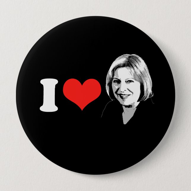 Badge Rond 10 Cm Theresa peut (Devant)