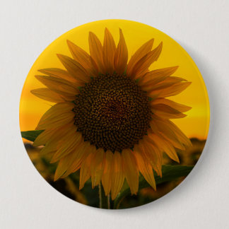 Badge Rond 10 Cm Tournesol 🌻 