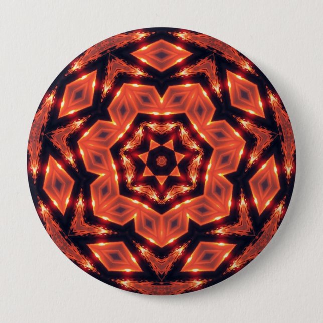 Badge Rond 10 Cm tribal-geometrik (Devant)