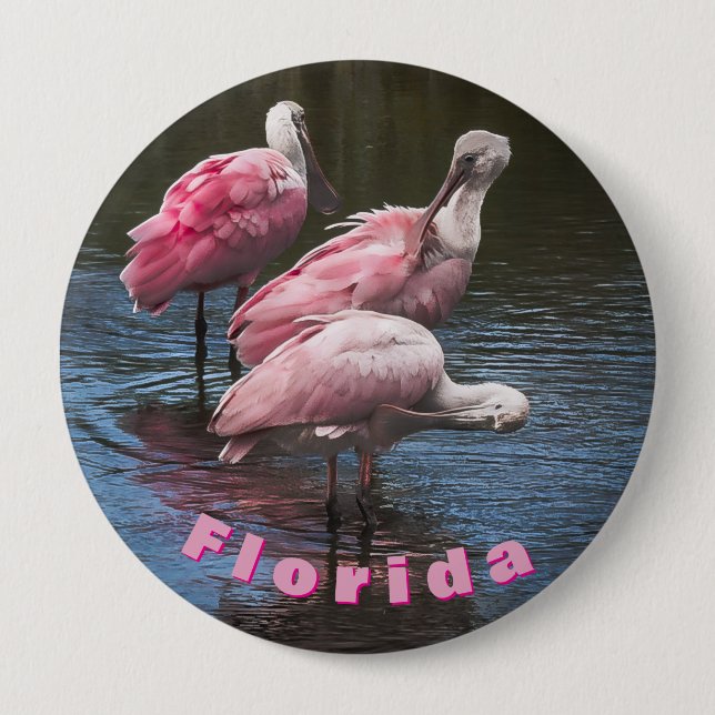 Badge Rond 10 Cm "Trois Spatules"  (Devant)