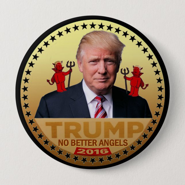 Badge Rond 10 Cm Trump 2016 (Devant)
