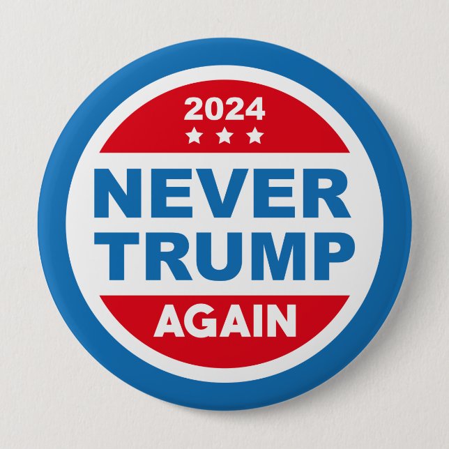 Badge Rond 10 Cm Trump et 2024 (Devant)